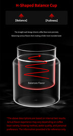 DW Series Glass Cup - Black (H) - MHW-3Bomber