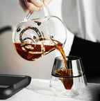 filter coffee being poured into double walled espresso cup