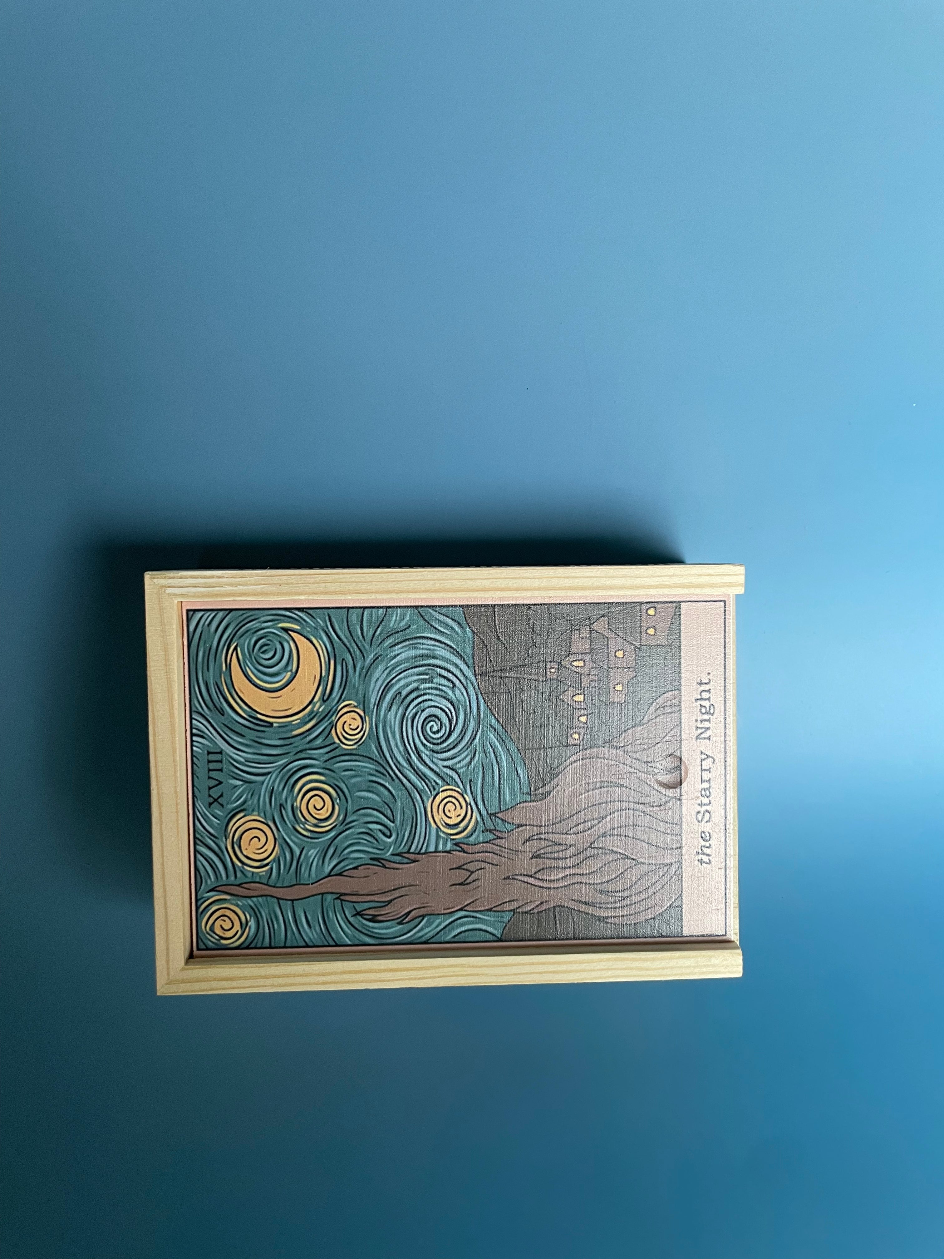 Starry Night Large Refillable Matchbox