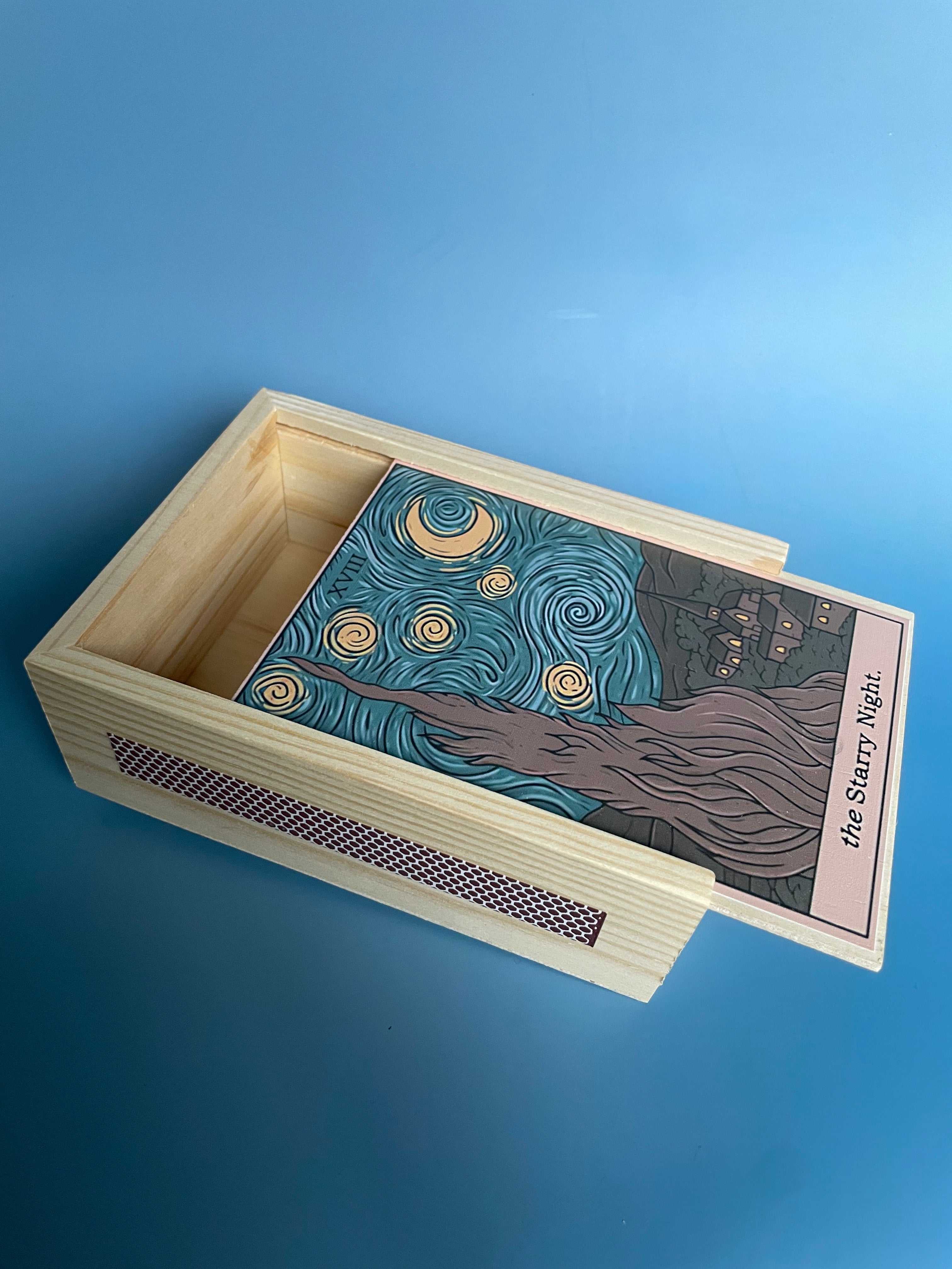 Starry Night Large Refillable Matchbox