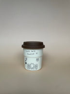 Cat’s Daily Routine Ceramic Cup – 250ml with Lid