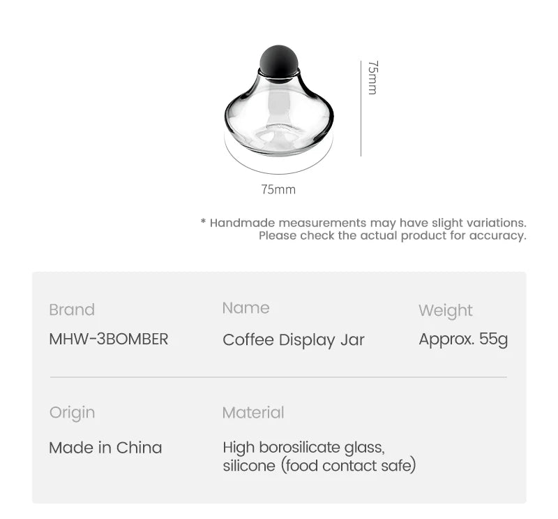 Coffee Display Jar - MHW-3Bomber