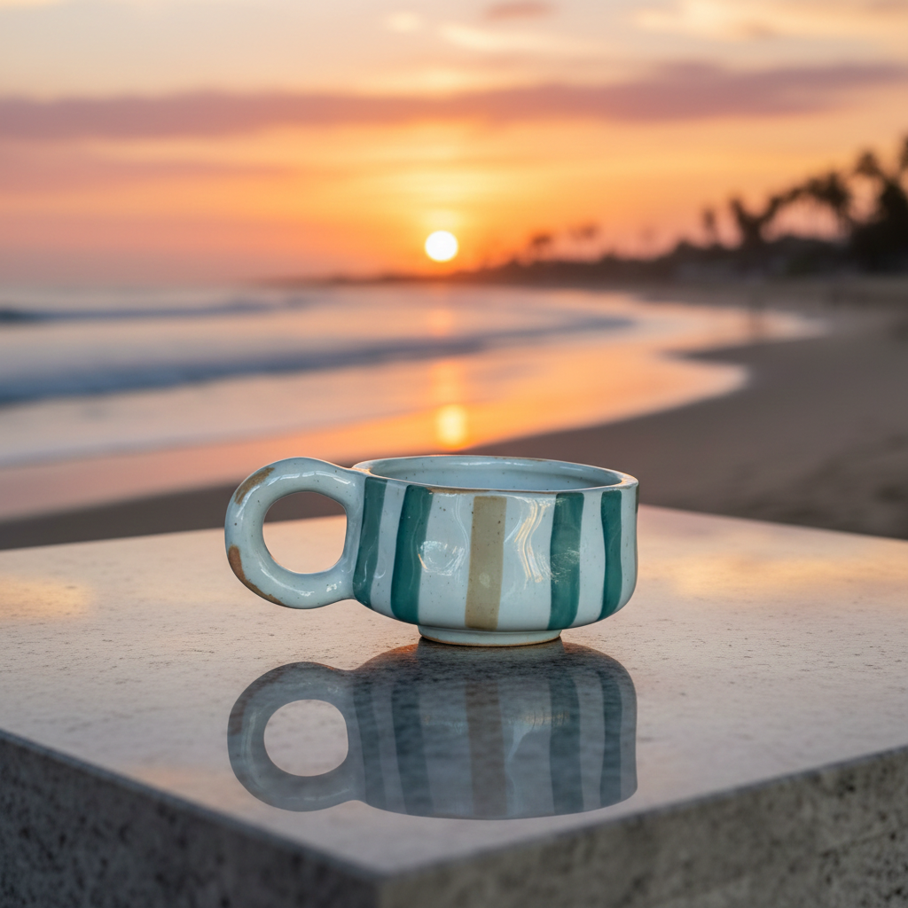 Nami Cup - Hand painted Japanese style (200ml)